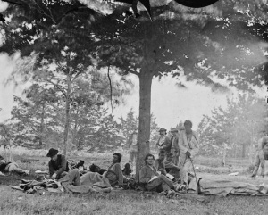 Company K was an all Native regiment of sharpshooters who fought in the Civil War. Photo from Library of Congress